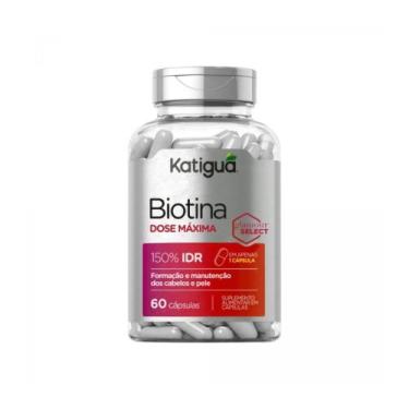 Imagem de Biotina Katinguá Dose Máxima 500mg Cabelos e Pele com 60 Cápsulas - Ka