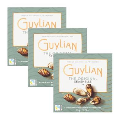 Imagem de Kit c/ 3 Caixas de Chocolate Belga Guylian Bombom Pralinê Original Cai