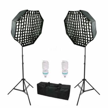 Imagem de Kit Greika Agata Iii Luz Dupla 270w C/ Softbox 55cm