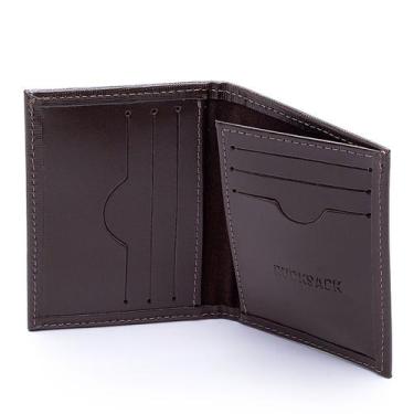 Imagem de Porta Cartão Rucksack Couro Dinheiro Cnh Prático 012, Único, Masculino