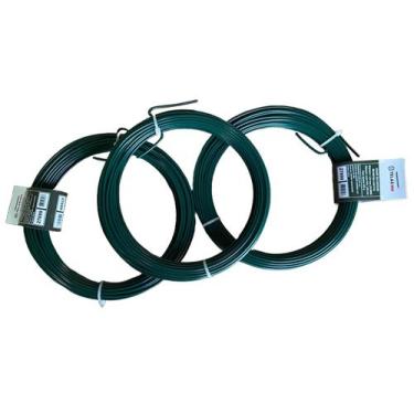 Imagem de Arame Galvanizado (200g) 18 Bwg 1,24mm Pvc (1,90mm) C/3 - Telas MM