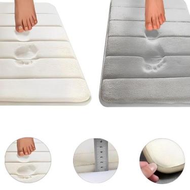 Imagem de kit 2 Tapete Banheiro super soft absorvente suga água banho - ZEM
