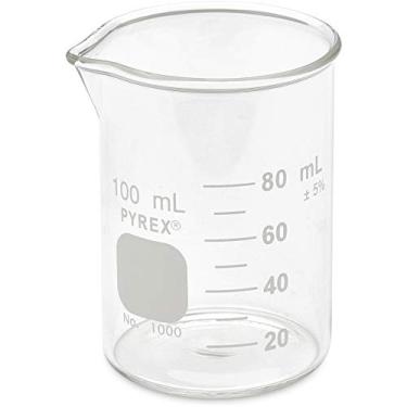 Imagem de Corning Beaker, Pyrex, Griffin, Low-Form, Graduated, 100ml (Shelf Pack of 3)