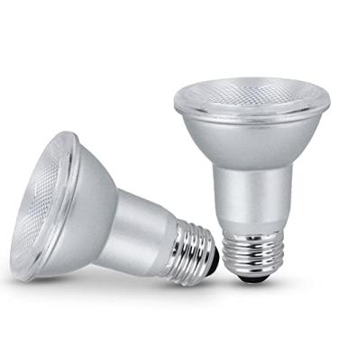 Imagem de Lâmpada de inundação regulável LED PAR20, 7 Watt (equivalente a 50 W), 500 Lumens, branco macio 3000k, 120V, interno/externo, certificação Energy Star, listado pela UL (embalagem com 2)