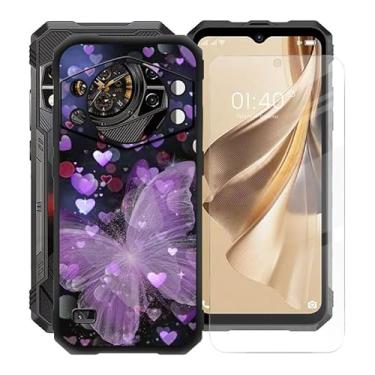 Imagem de KJYFOANI Capa Cubot Kingkong AX, com [1 película protetora de tela de vidro temperado], capa preta de silicone macio à prova de choque para Cubot Kingkong AX (16,7 cm) - XV16