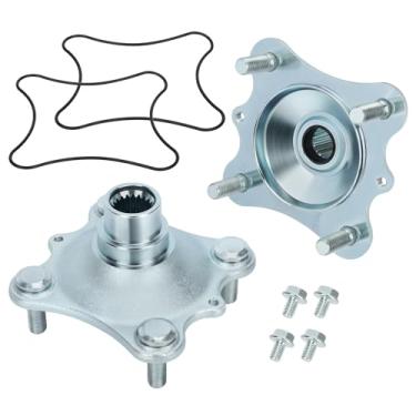 Imagem de Conjunto de cubo de roda dianteira 2 para Honda FourTrax 300 1988-2000 Rancher 350 2000-2006 Foreman 400 Rancher 400 Foreman 450 (apenas para edição 4x4)