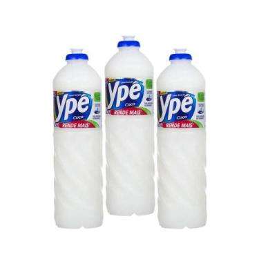 Imagem de Detergente Lava Louças Ypê Coco Toque Suave 500Ml Kit 3 - YPE