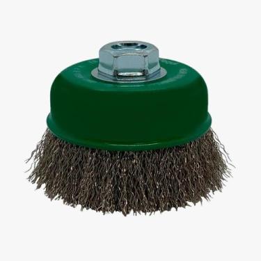 Imagem de Escova Copo Ondulada Pequi 4 x 100mm M14 de Aço Inox