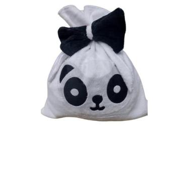 Imagem de Saco Presente Infatintl De Pelúcia com Laço - Rainha Fashion, Panda