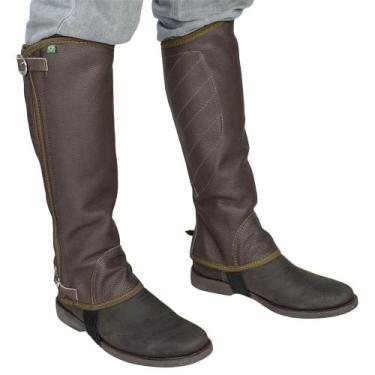 Imagem de Perneira em Couro com duas Fivelas SV3249 - Marrom - Selaria Vertentes