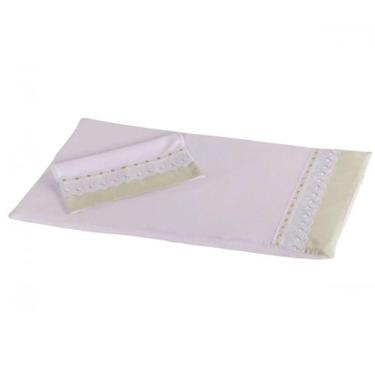 Imagem de Colchonete Para Carrinho de Bebê Menino em Malha Branco com Verde. - H