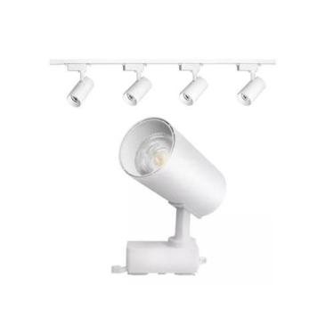 Imagem de Luminária Trilho Eletrificado 3m + 6 Spots Led 7w Branco - BWY, 3000K