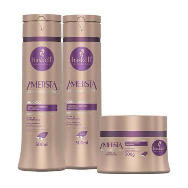 Imagem de Kit Haskell Ametista Sh Condicionador E Máscara 300Ml
