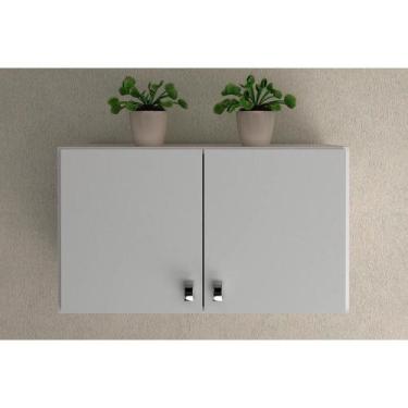 Imagem de Armário Aéreo Multiuso p/Área Serviço AM3103 c/ 2 Portas Branco - Tecn
