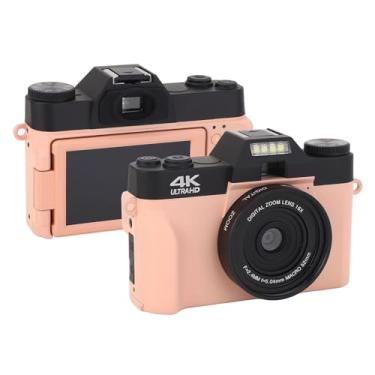 Imagem de Câmera Digital 4K, 56MP 16X Zoom Anti Shake Autofocus 180 Deg Flip Screen Câmera Compacta Multifuncional para Gravação de Reuniões de viagem.