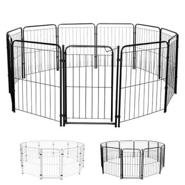 Imagem de Cercado Cachorro Cães Pet Cercadinho 10 Módulos 82 cm Altura - Utility