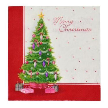Imagem de Guardanapo de Papel 20 folhas Árvore de Natal 33cm Espressione Christm
