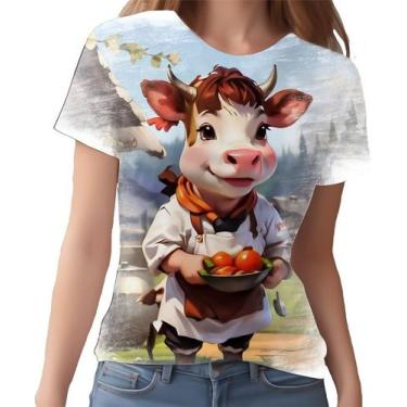 Imagem de Camiseta Camisa Tshirt Chefe Vaquinha Cozinheira Cozinha 5 - Enjoy Sho