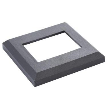 Imagem de Canopla ABS 50x38 Preta - 6 Unidades - GO2HOME
