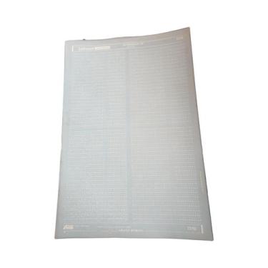 Imagem de Folha Letraset 25 X 38cm Algarismos Números Brancos Ref 1319