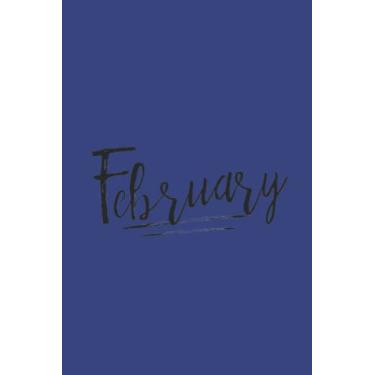 Imagem de February Black Text Notebook: Deep Space Royal Matte Finish Lined Journal, 6 x 9 120 Pages, Gift For Thinkers, List Makers and Doers (February Black Text Journal)
