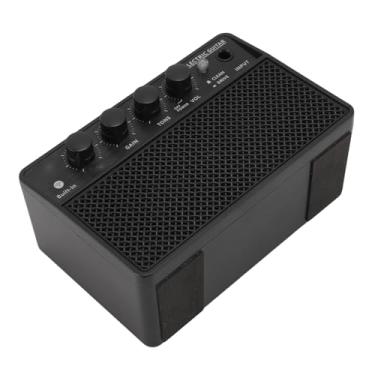 Imagem de Amplificador de Guitarra Portátil de 10W Amplificador de Baixo Portátil 3,7V Bateria Recarregável Interface USB C Ideal para Prática de Baixo