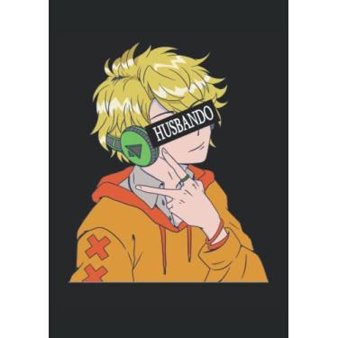 Imagem de Anime Boy Japanese Otaku Boyfriend Husbando: Notebook DIN A4 COLUMN 120 Pages - 8.27" x 11.69" ( 21 x 29.7cm)|Anime Notebook| Anime Planner| Notebook for Anime Lovers