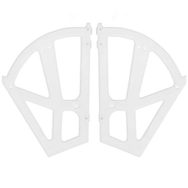 Imagem de Dobradiças de gaveta de plástico, dobradiças para armários de sapatos de mobiliário doméstico, abas, armações, acessórios de armação giratória(white)