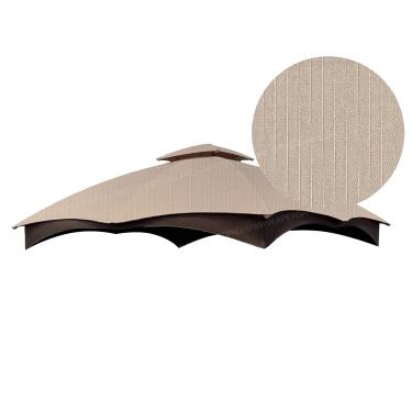 Imagem de APEX GARDEN Tampo de substituição para o gazebo modelo #GF-12S004B-1 / GF-12S004BTO (tecido bege Ripstop)