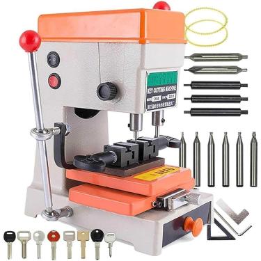 Imagem de Máquina copiadora duplicadora de chaves, máquina cortadora vertical de chaves, máquina copiadora automática de chaves para fabricação de chaves, para chave de fechadura de porta e carro, 220