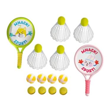 Imagem de Colaxi 2 Peças Badminton Raquete para Crianças Badminton Petecas com Petecas Gift Sport Game Sports Toy para Quintal Lawn, Contém 12 Bolas
