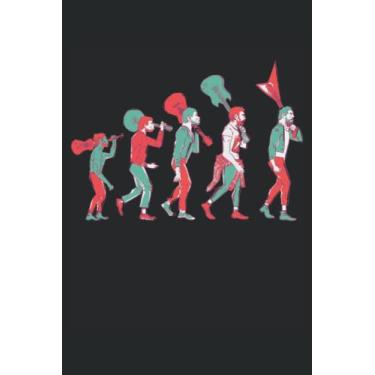 Imagem de Evoluzione della chitarra - Taccuino del chitarrista: Din A5 (6x9) Notebook per strumenti di pizzico e musicista strumenti a corda con 120 pagine e giorni feriali per la funzione del diario