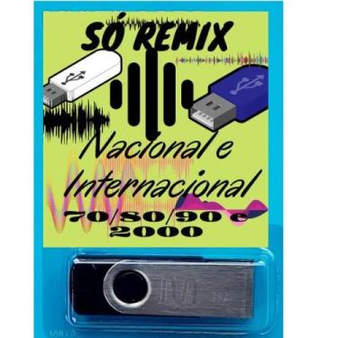 Imagem de Pen drive 8gb com Músicas = Só Remix Nac. e Internac.