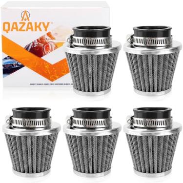 Imagem de QAZAKY 5 pçs Universal 48mm 49mm 50mm Limpador de Filtro de Ar Compatível com 50cc-90cc 110cc 125cc 140cc 150cc 200cc 250cc GY6 Motocicleta ATV Scooter Go Kart Moped Pit Dirt Racing Bike Suzuki Baja 2