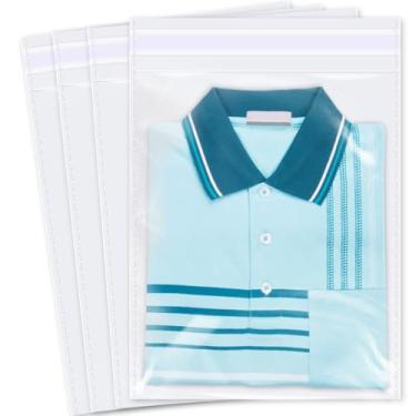 Imagem de iMailer - 500 peças – Sacos de celofane transparentes de 28 cm x 35,5 cm – Sacos plásticos de poli seláveis para violoncelo para impressões, fotos, documentos, roupas, camisetas