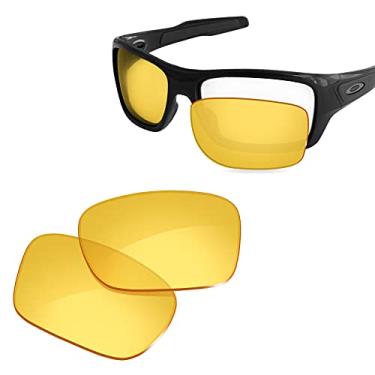 Imagem de Lentes de substituição para óculos de sol Glintbay 100% preciso para Oakley Turbine OO9263, Crystal Yellow Non-polarized, Small