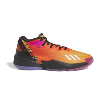 Imagem de adidas Tênis de basquete unissex D.o.n. Issue 4, Laranja, 45