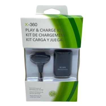 Imagem de Bateria Para Controle Xbox 360 Com Carregador
