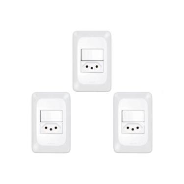 Imagem de Kit C/3 - Pial Conjunto  Pop 4X2 1S+1T 10A Lgx103 - Pial legrand