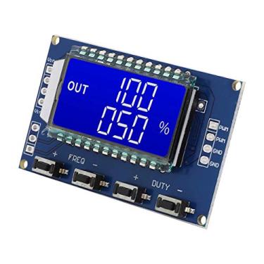 Imagem de Módulo de Placa PWM, Módulo Gerador Quadrado PWM, Ciclo de Trabalho de Frequência Ajustável, Exibição de LCD para Controle do Motor, Geradores de Funções (Azul)