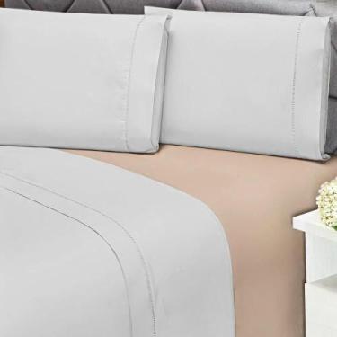 Imagem de Lençol Casal com elástico 180 fios 100% Algodão Premier - Andreza - An