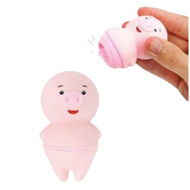 Imagem de Vibrador Porquinho Estimulador de Clitóris com Língua - 2 Modos de Pulsação - Silicone Macio