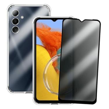 Imagem de Kit Capinha Anti Shock e Película Privacidade 3D Anti-Spy Compatível Samsung Galaxy M14