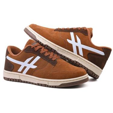 Imagem de Tenis Masculino Original Skatista Nyc Shoes Skate, Caramelo, Café, 38