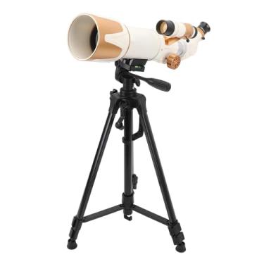 Imagem de Telescópio Astronômico para Crianças, Brinquedo de Telescópio Portátil de Alta Definição Com Lente de 6 Mm e 20 Mm, Kit de Brinquedos de Telescópio de Educação Científica Com tripé