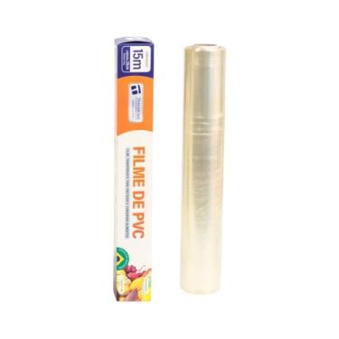 Imagem de KIT C/ 5 UN. Filme PVC 28cm x 15m Rolo Transparente para Conservação de Alimentos