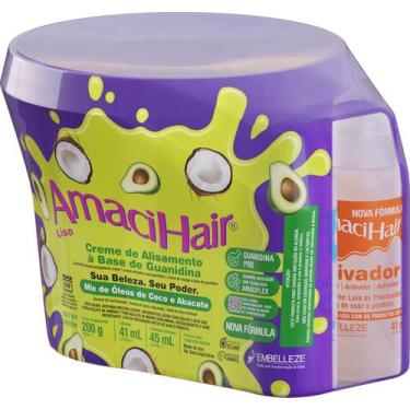 Imagem de Creme Relaxante Embelleze AmaciHair Liso 220gr