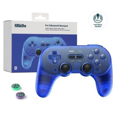 Imagem de Controlador Bluetooth 8Bitdo Pro 2 para Switch PC Android Azul