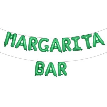 Imagem de Margarita Decorações de festa Margarita Bar Decorações Margarita arco balão Margarita balão para festa mexicana cacto chá de panela chá de bebê casamento (barra margarita verde)