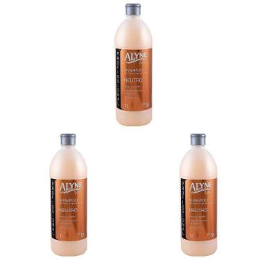 Imagem de Kit 3 Und Shampoo Alyne Profissional Neutro 1l